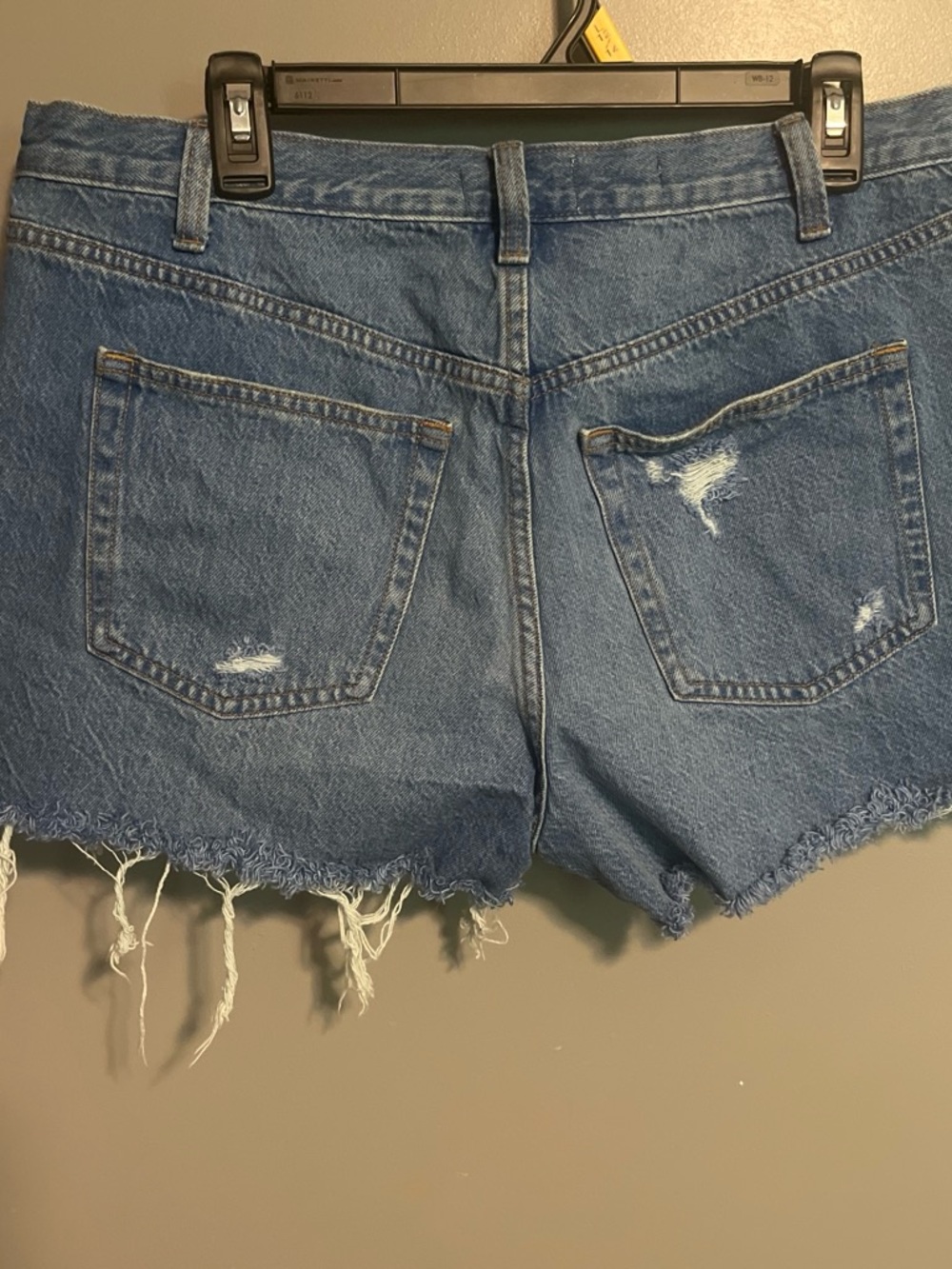 Universal Thread Distressed Ripped Denim Shorts - Blue - Picture 3 of 3